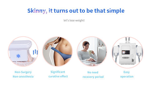 To become Skinny is simple, non-surgical, skinny woman’s body, comfortable lifestyle, easy operation of fat freezing machine