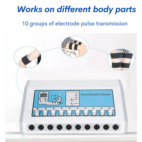 EMS Muscle Stimulator Machine works on Different Body Parts