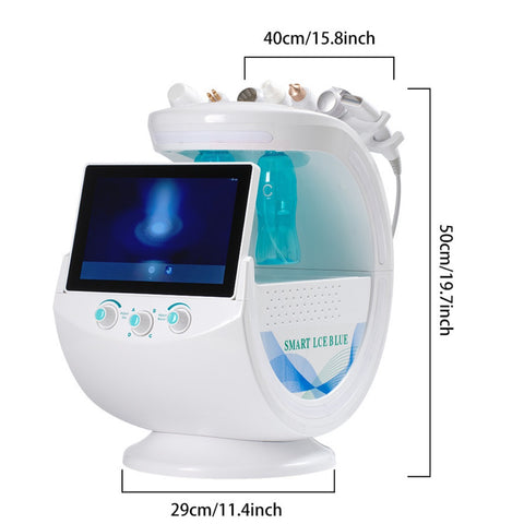 Dimensions of Smart Ice Blue PLUS 7 in 1  Intelligent Skin Analyzer Hydra Facial Machine