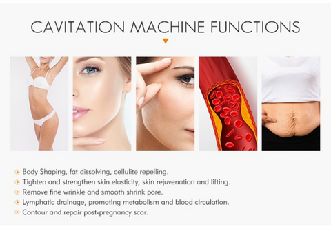 Cavitation Machine Functions, Body, Face, Eyes, Belly