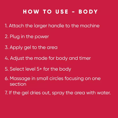 How to use RF Skin Tightening Machine on the Body, Seven Steps