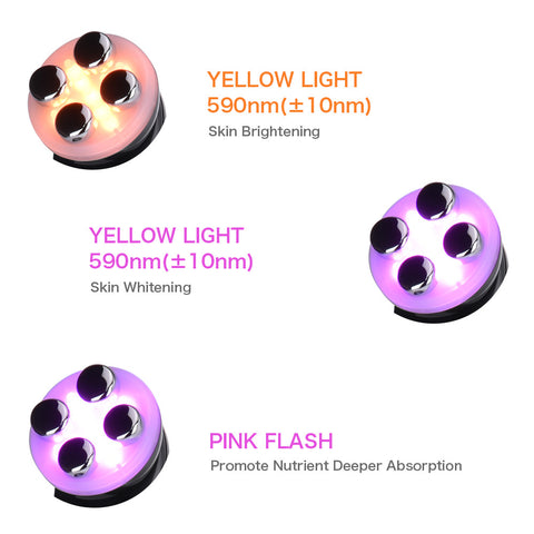 Facial rejuvenation machine | Yellow light,pink flash functions for skin tightening and whitening