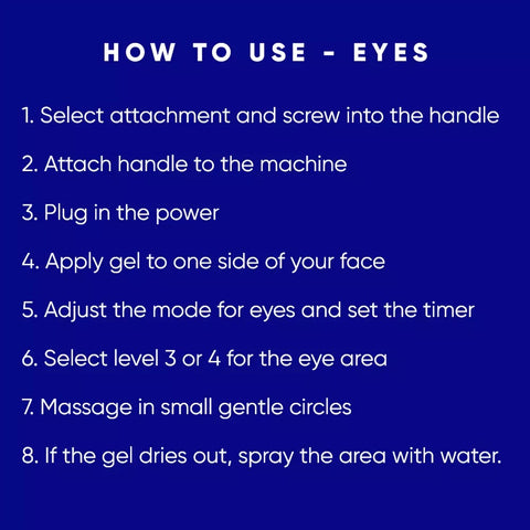 How to use RF Skin Tightening Machine on the Eyes, Eight Steps