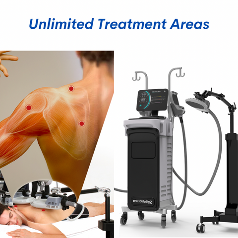 EMSLIM body sculpture machine, muscle building treatment on all body parts