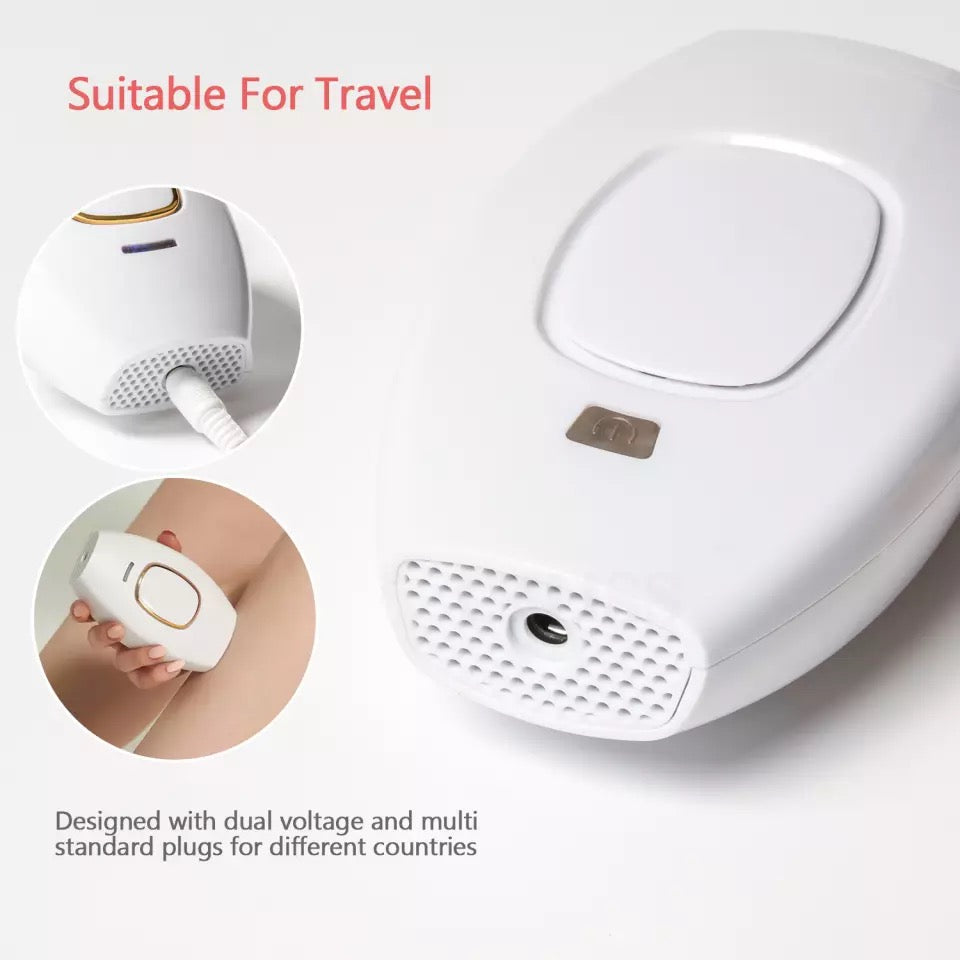 White, cream color IPL handset is Suitable for Use while traveling 