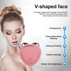 Pink Color Mini Microcurrent Device for V Shaped Face, Female Model