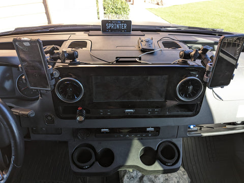 Dash mount front view