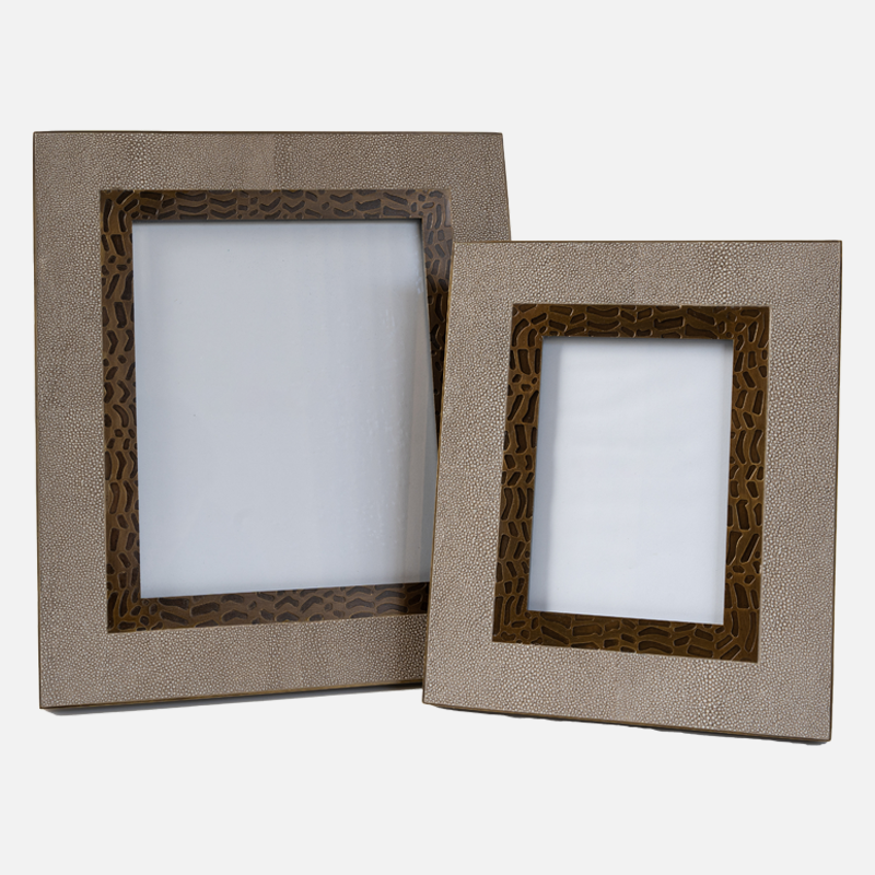 Herringbone Photo Frame - Sage Green, 4x6, Tabletop