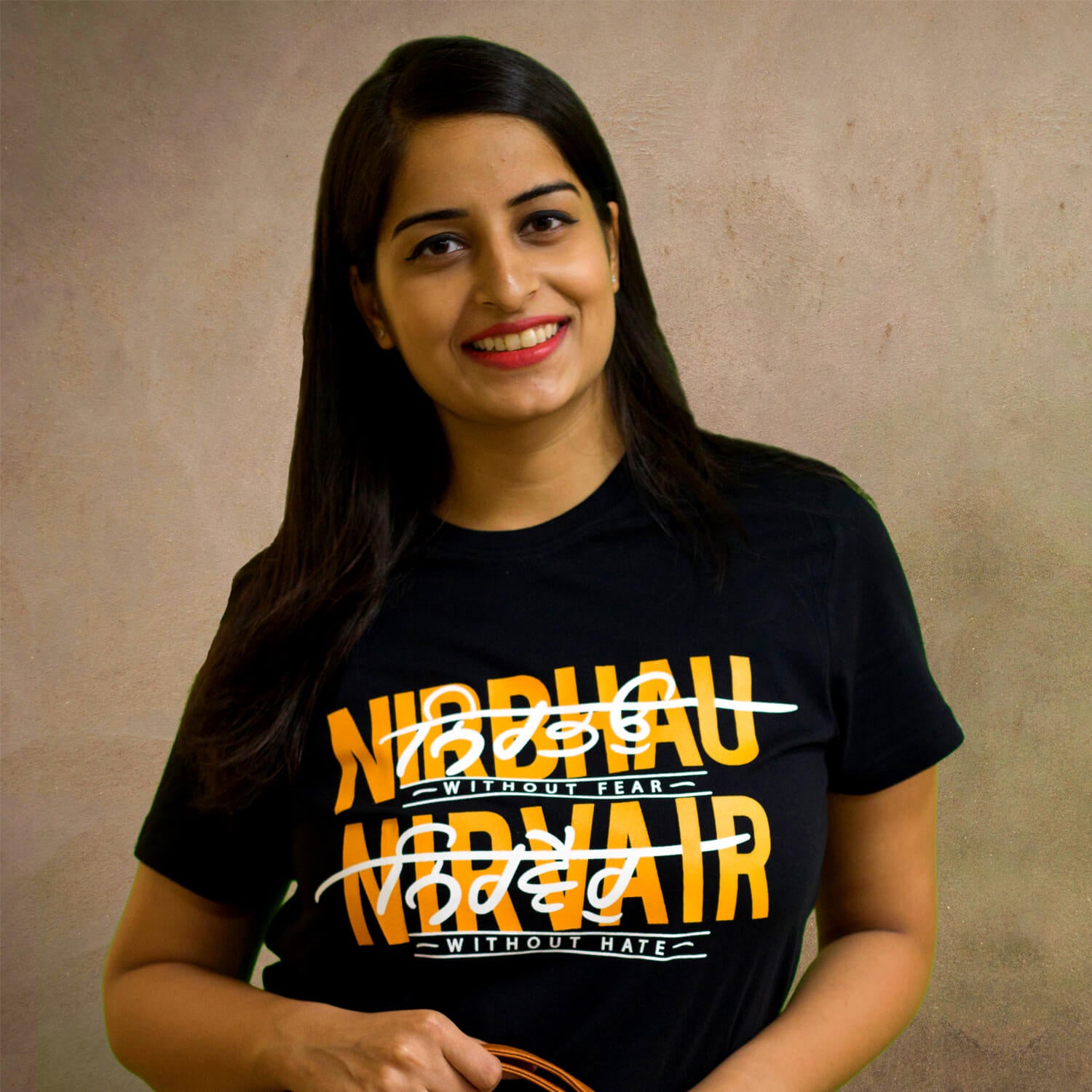 Nirbhau Nirvair - Black Punjabi T-Shirt – Raahi
