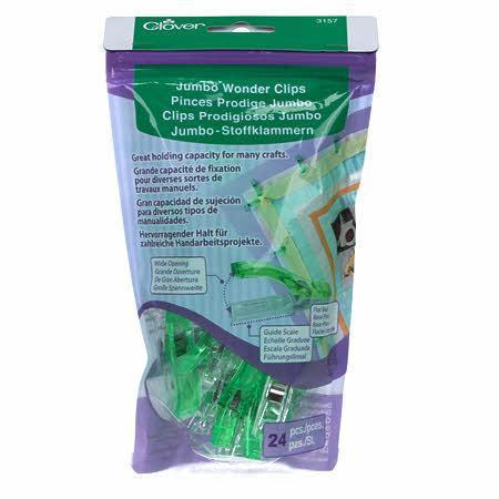Clover Mini Wonder Clips (50 pieces) Assorted Colors - 051221731891 Quilting  Notions