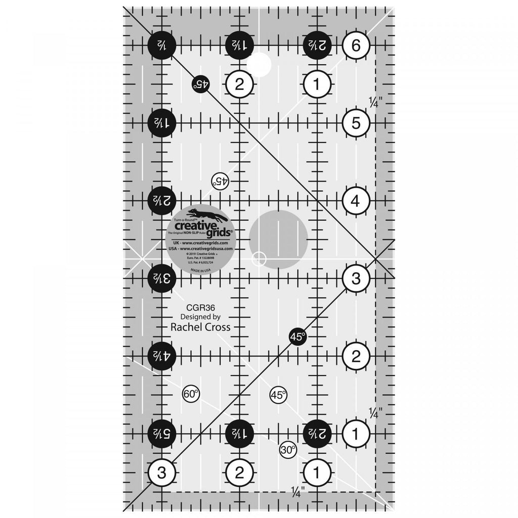 Creative Grids 6-1/2 x 24-1/2 Quilt Ruler