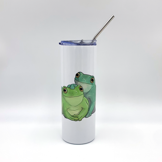 Red-Eyed Tree Frog Stainless Steel Tumbler – Amphisbaena Exotics