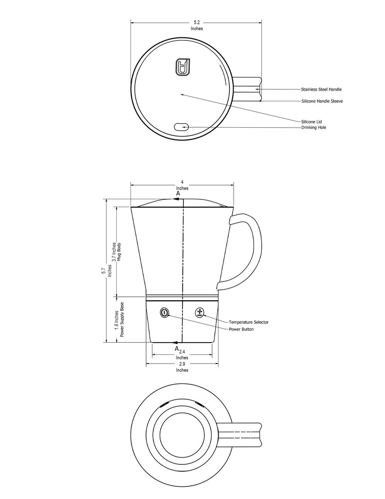 Travel Boiler Thermal Cup - Temperature Control Smart Water Kettle AND –  Orgamug