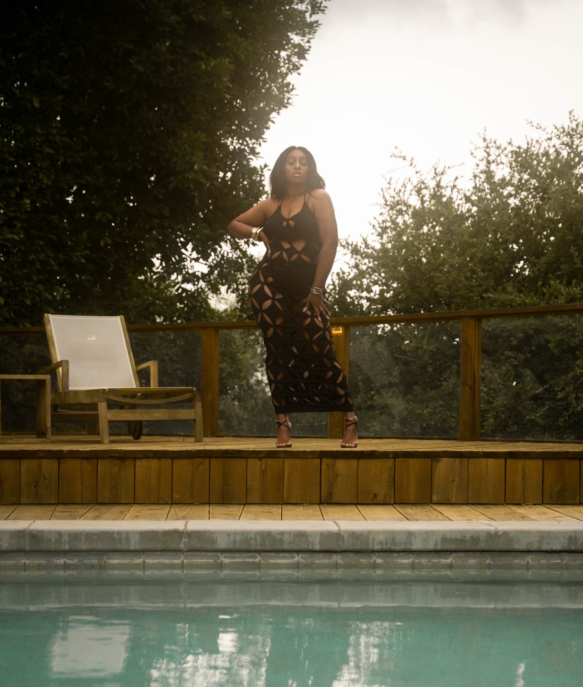 Diamond Cuts | Cut Out Maxi Dress