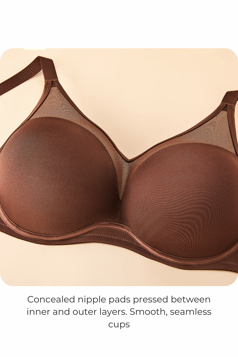 Understance Peek-Proof UniWire Contour Full Coverage Bra - #color_caramel