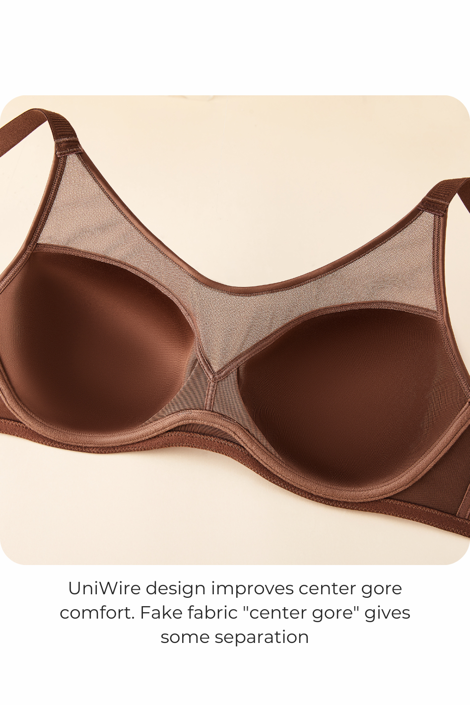 Understance Peek-Proof UniWire Contour Full Coverage Bra - #color_caramel