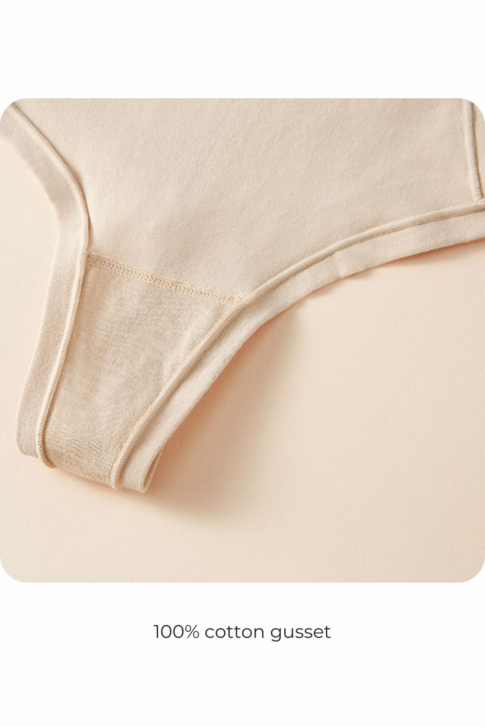 Pima Cotton Midrise Thong #color_champagne