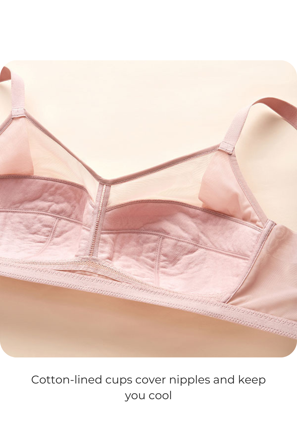 Hugger Smooth Lace Wireless Soft Cup Bra #color_champagne