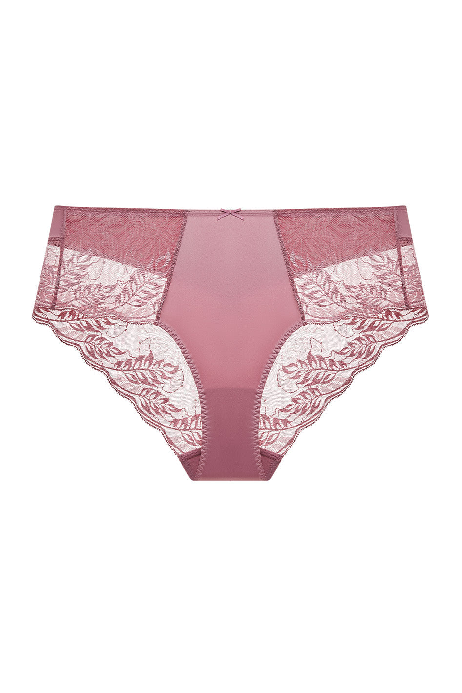 Understance Gemma Mid-Rise Satin Bikini - #color_berry