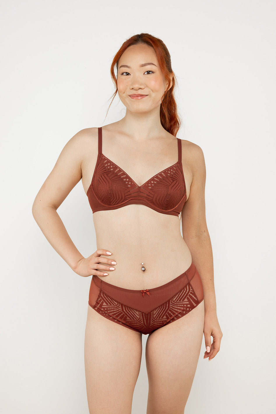 Aubrey UniWire Lightly Padded Demi Bra, A-C Cup - Understance