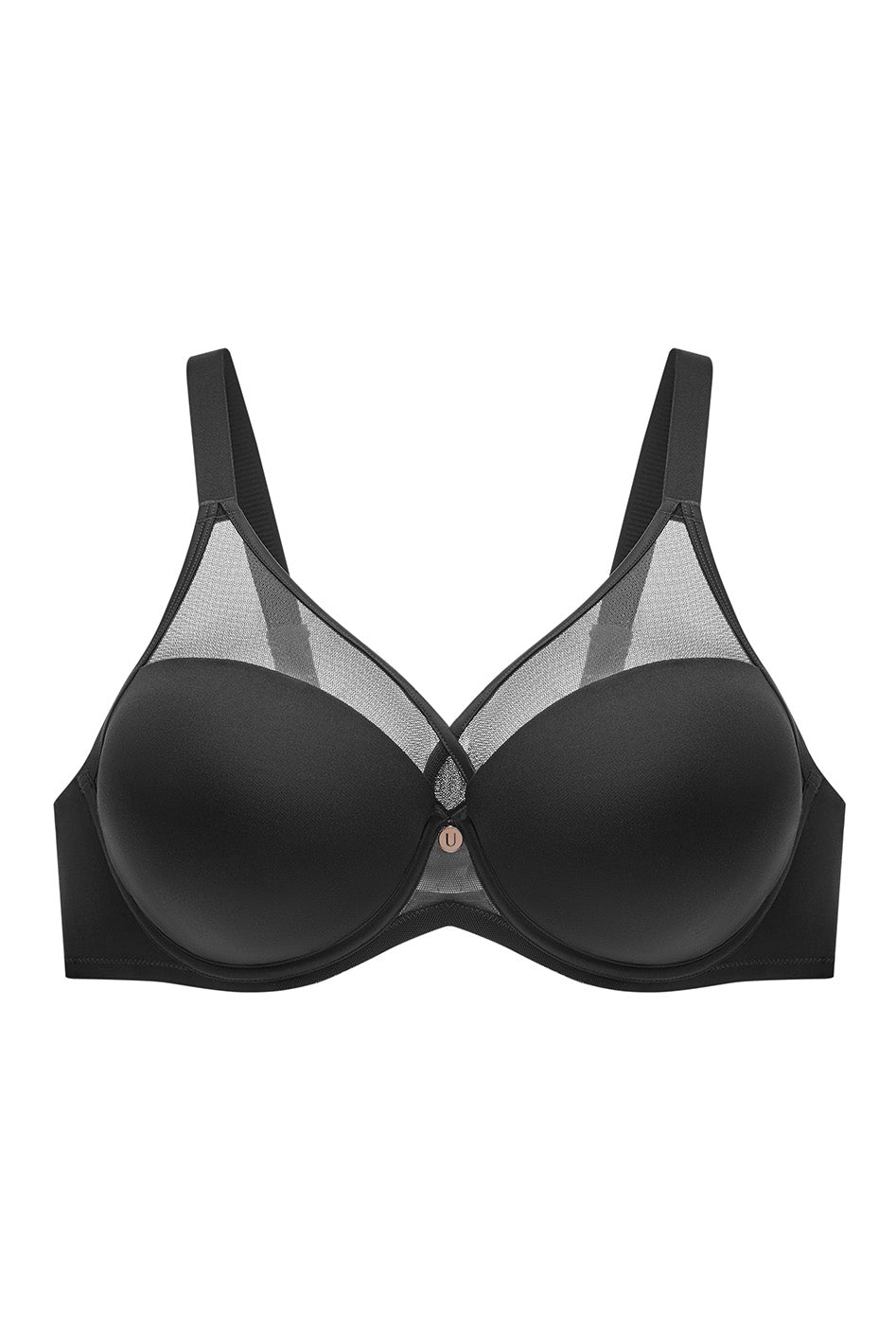 Warrior Plunge Black Contoured Bra - Flexi Underwire – Slinky&Co