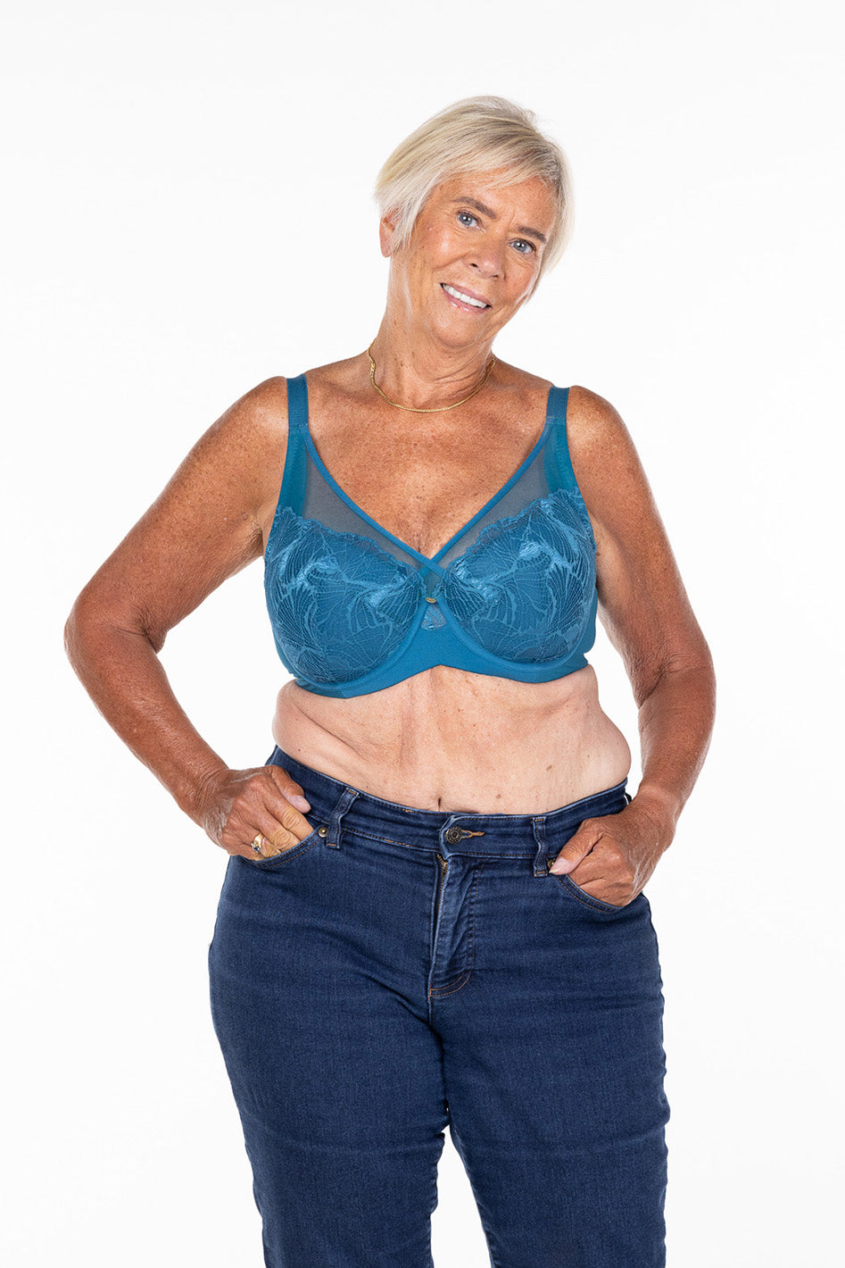 Total Support Crossover Bra FL-709  Flourish Nightwear & Undergarments