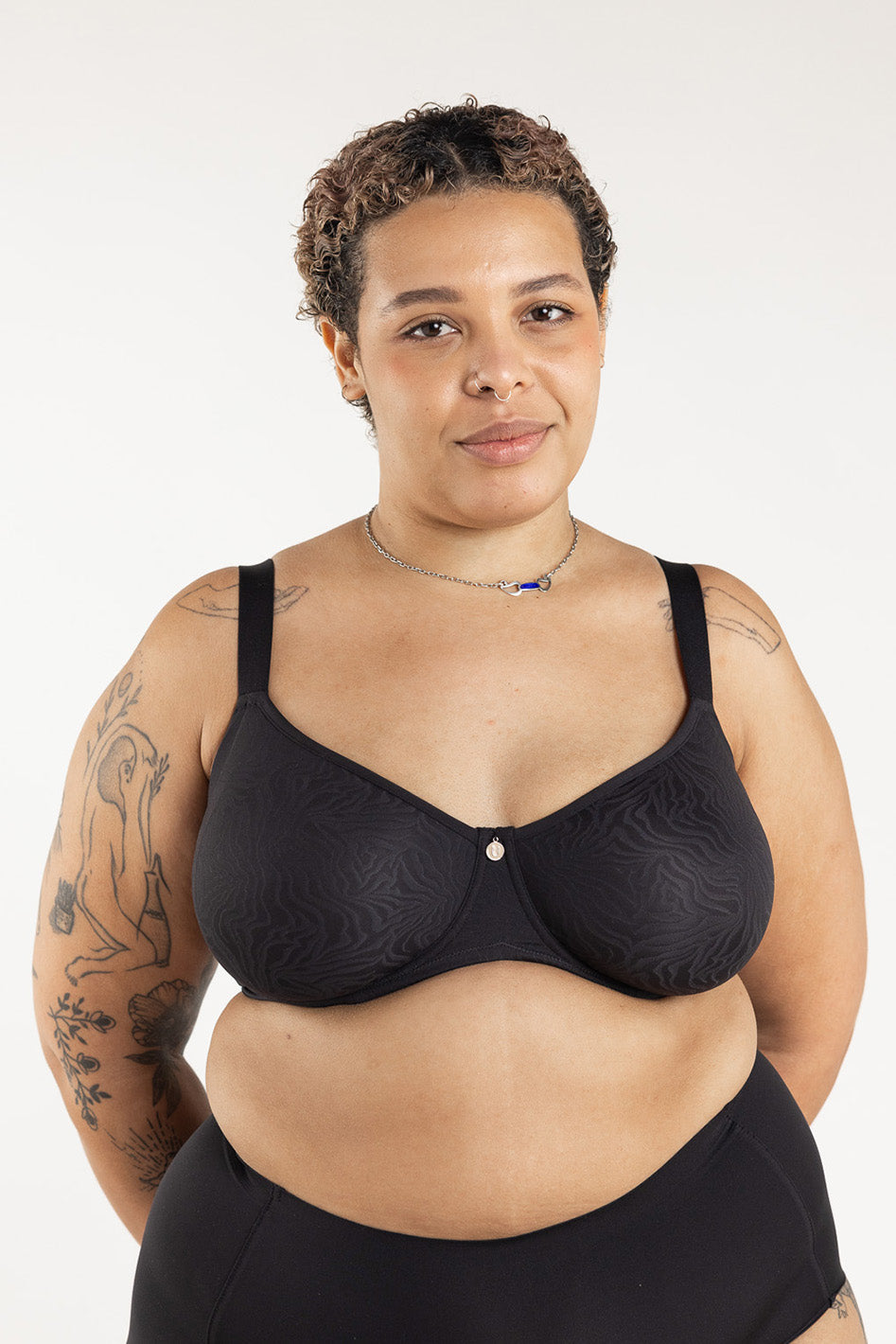 YBCG Balconette See Through Plus Size Bra Comfy Demi Unlined Sheer