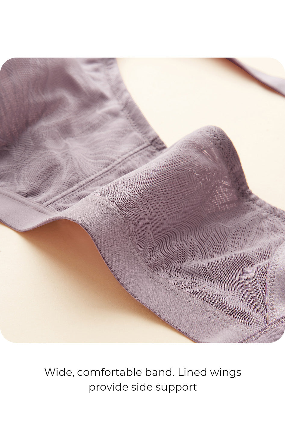 Understance Cate Wireless Smooth Lace Unpadded Bra (Eco) - #color_sakura