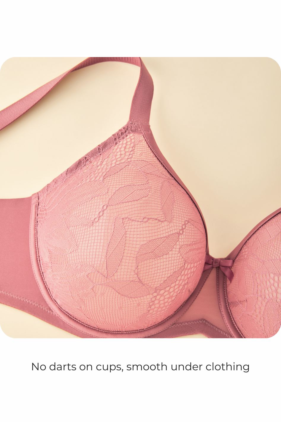 Understance Nora FlexWire Full Coverage Unpadded Lace Bra - #color_powder-pink