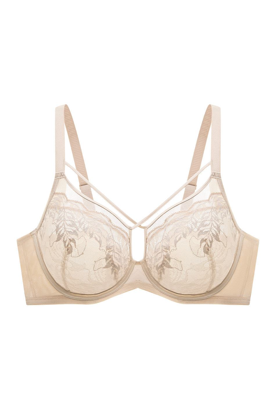 Understance Gemma FlexWire Strappy Unpadded Bra - #color_champagne