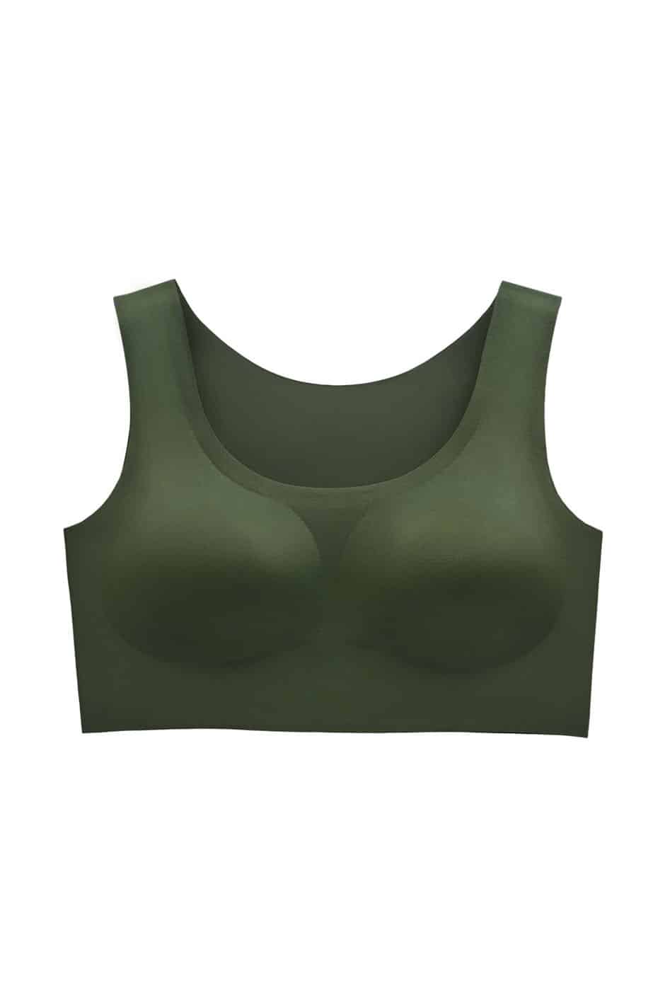 Back Top Tank Sports Low Bras Neck Bra Cami Seamless Bra for Girl V Sleep,  Green, One Size : : Clothing, Shoes & Accessories