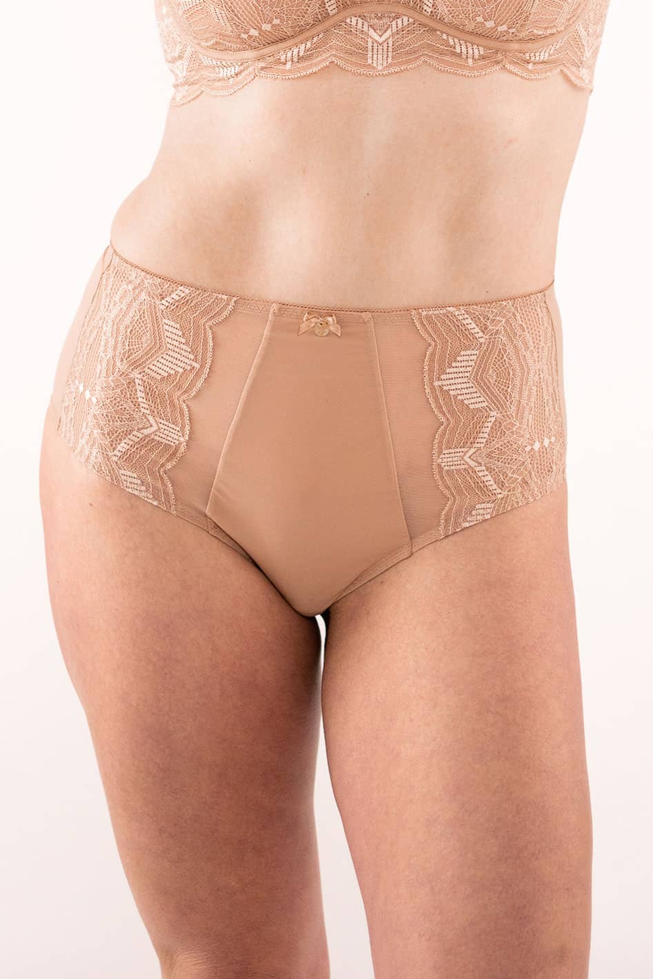 Cleo Lace High Waisted High Leg Knickers