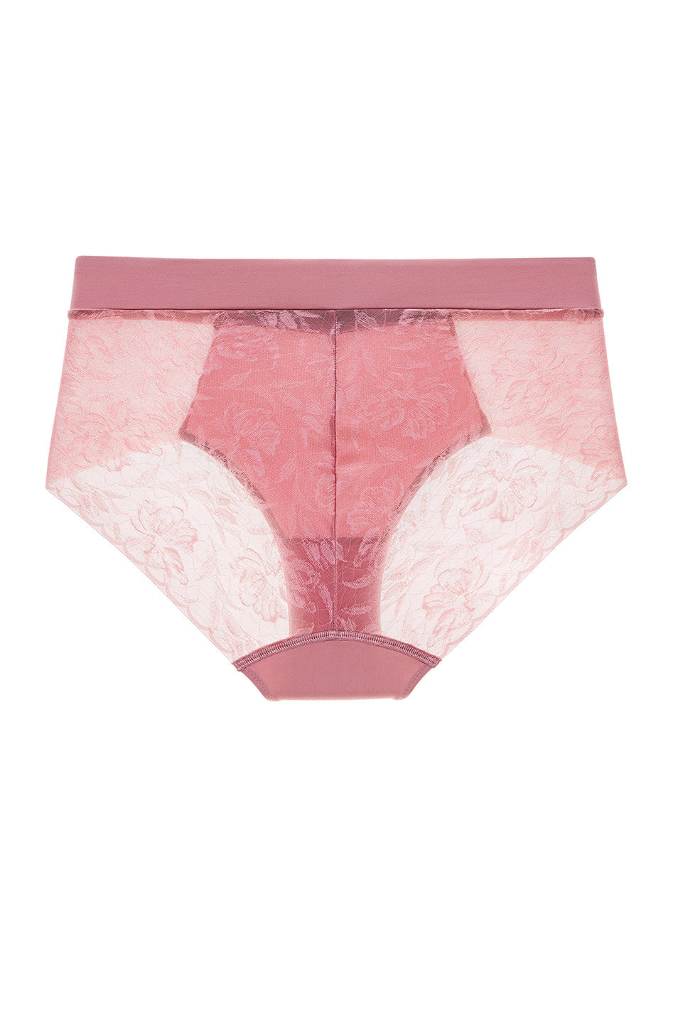 Dandelion Smooth Lace High-Rise Brief #color_berry