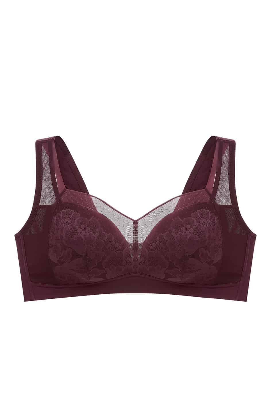 Eva Smooth Lace Wireless Soft Cup Tank Bra, C-DDD Cup - Understance