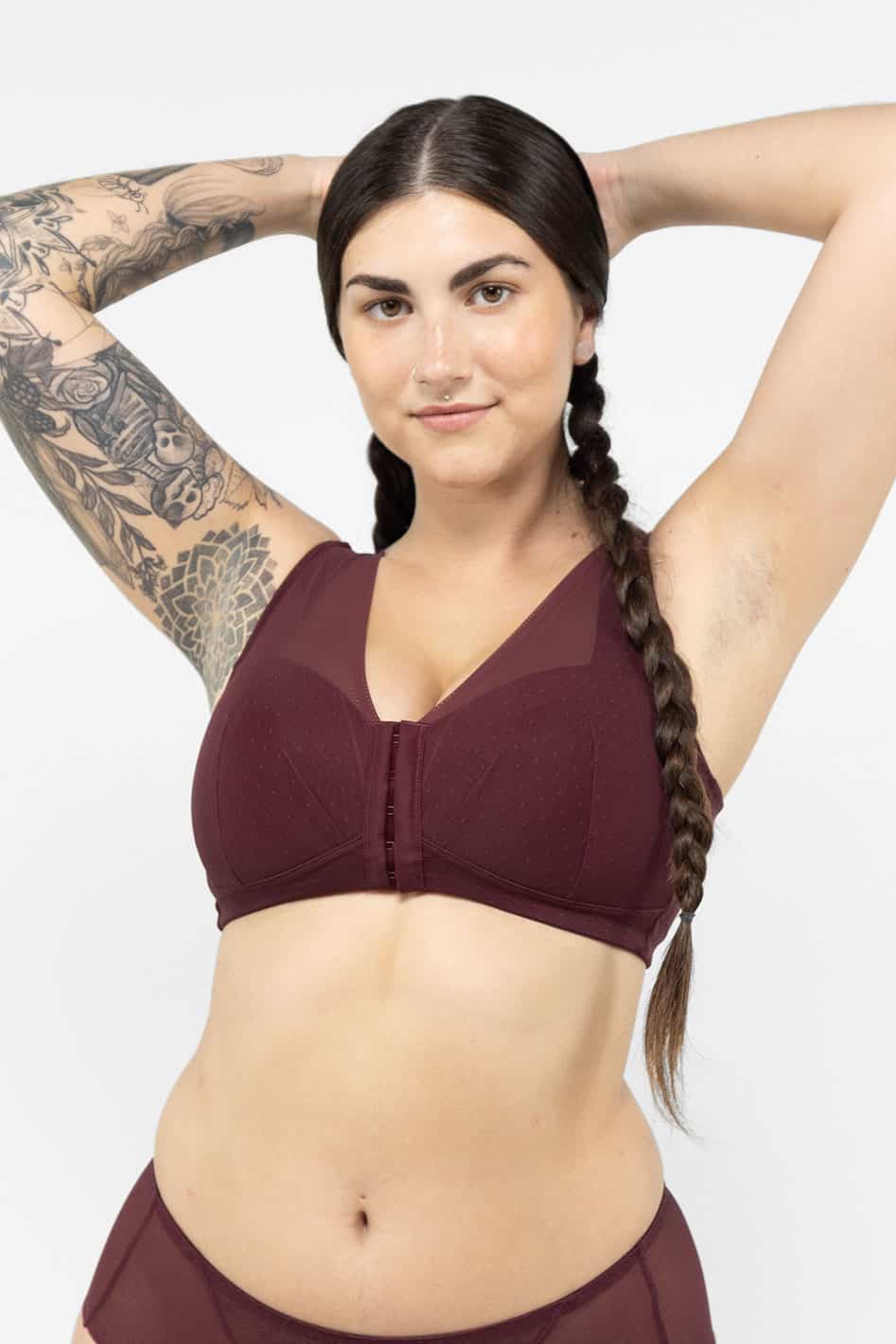 Adina Front-Close Wireless Unpadded Bra, C-H Cup - Understance