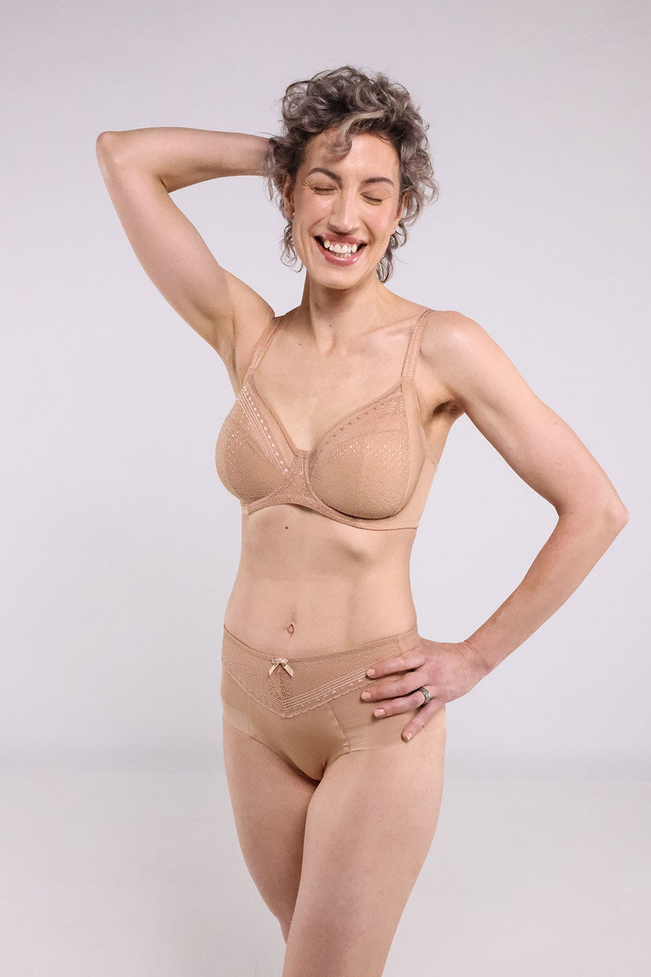 Salma FlexWire Bra @Nile wears Cafe au Lait in 30DDD- #color_cafe-au-lait