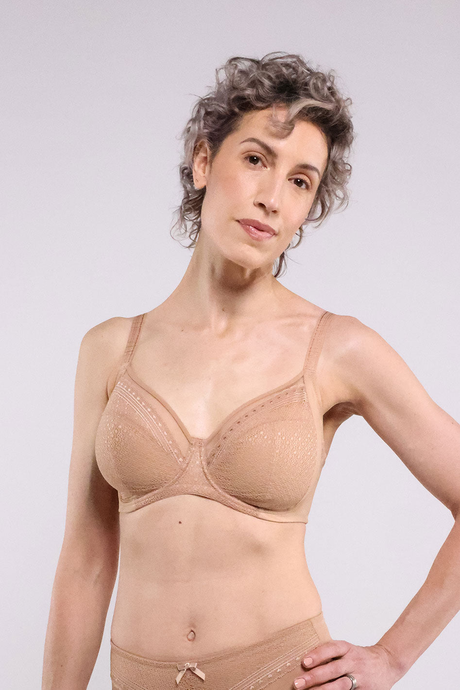 Salma FlexWire Bra @Nile wears Cafe au Lait in 30DDD- #color_cafe-au-lait