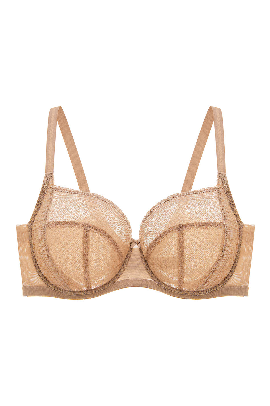 Understance Sierra FlexWire Balconette Lace Bra #color_cafe-au-lait