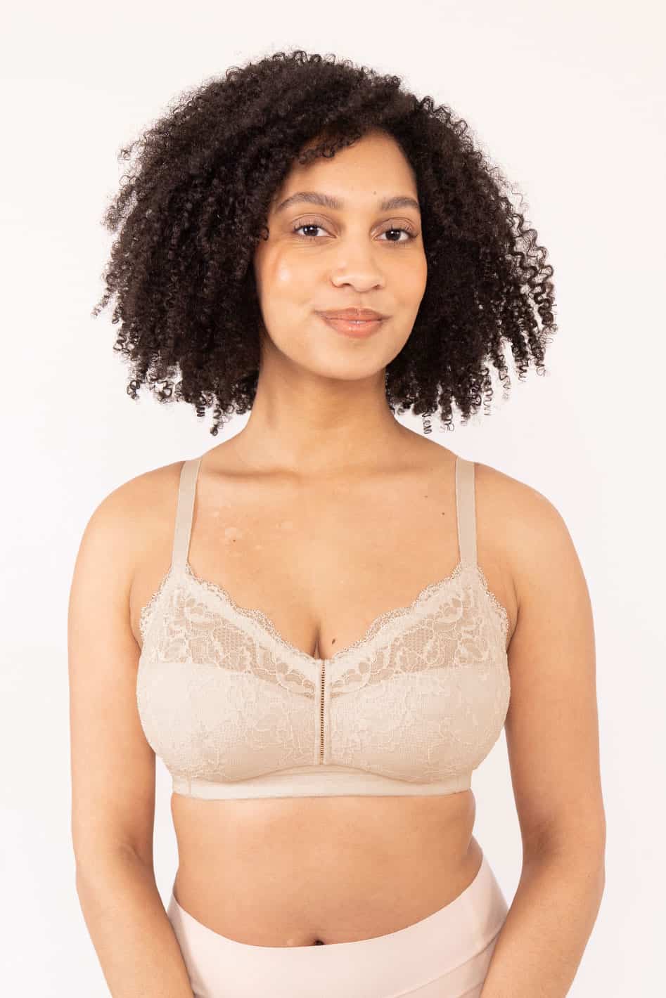 Cate Wireless Smooth Lace Unpadded Bra (Eco), B-G Cup - Understance