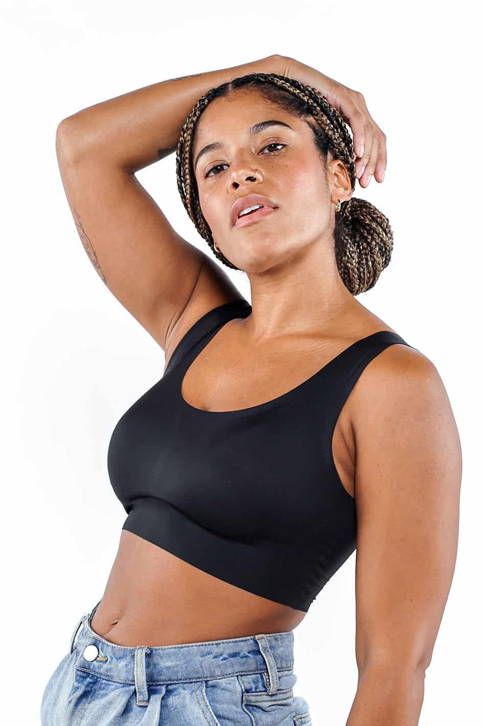 Luxtrada Sleep Bra Bralettes for Women with Support Crop Tank Top