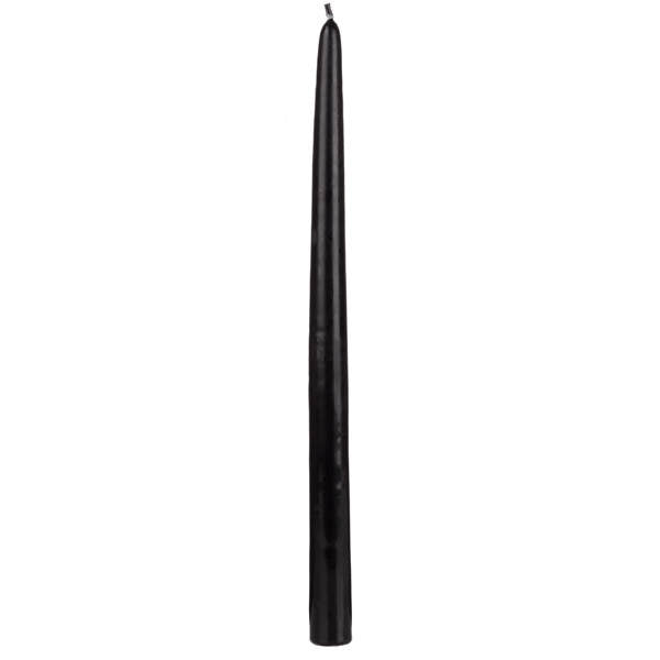 10" Black Taper Candle