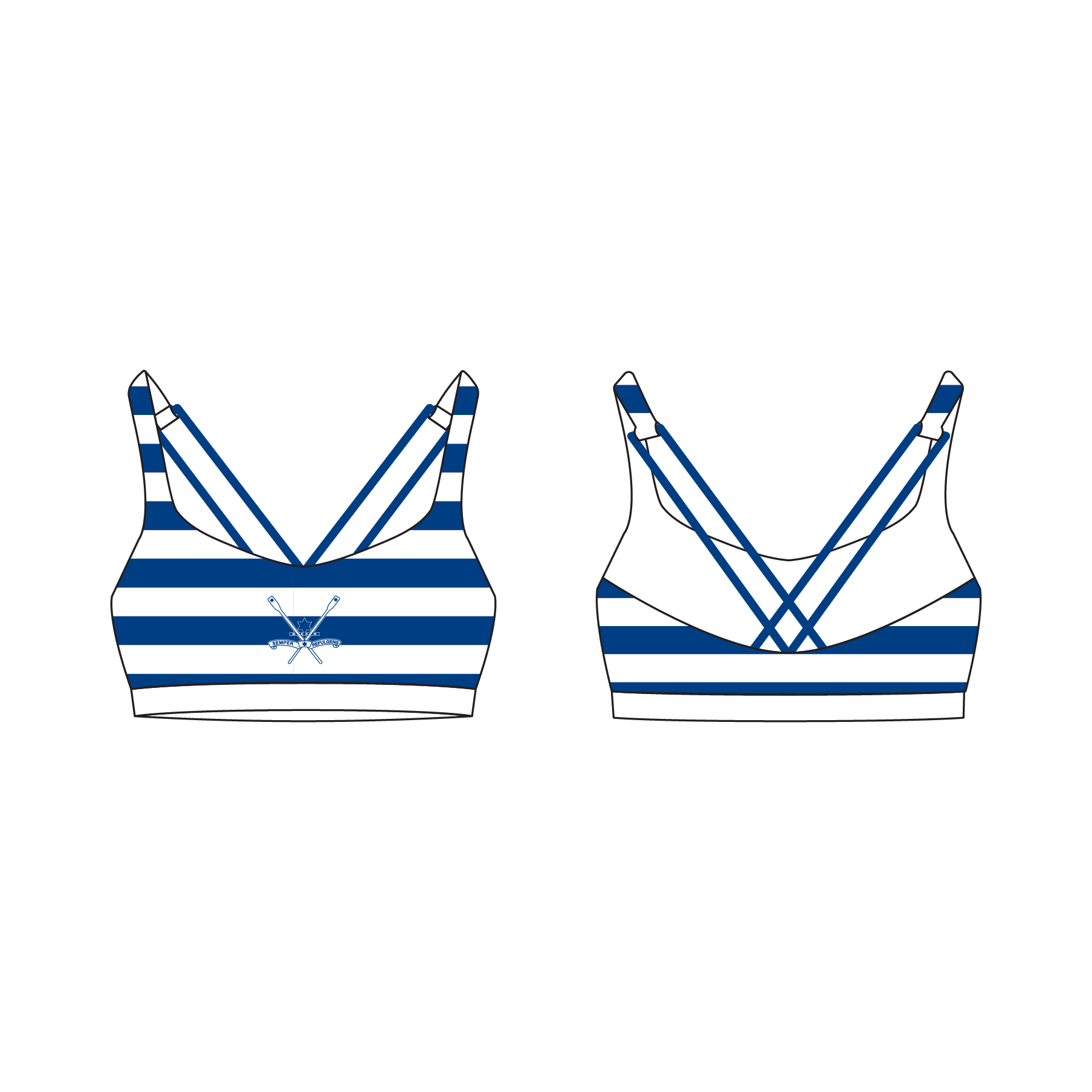 Women's Sports Bra - STAR BOATING CLUB - JL Racing product image