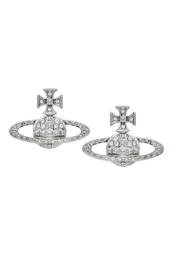 VIVIENNE WESTWOOD JEWELLERY - Heart-shaped mini brass earrings