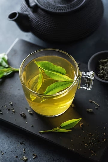 green tea served on table