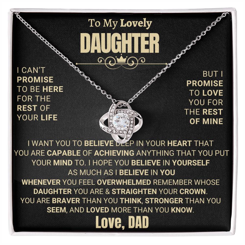 Heartfelt Gift for Daughter from Dad - Promise to love you - D16 - tfg