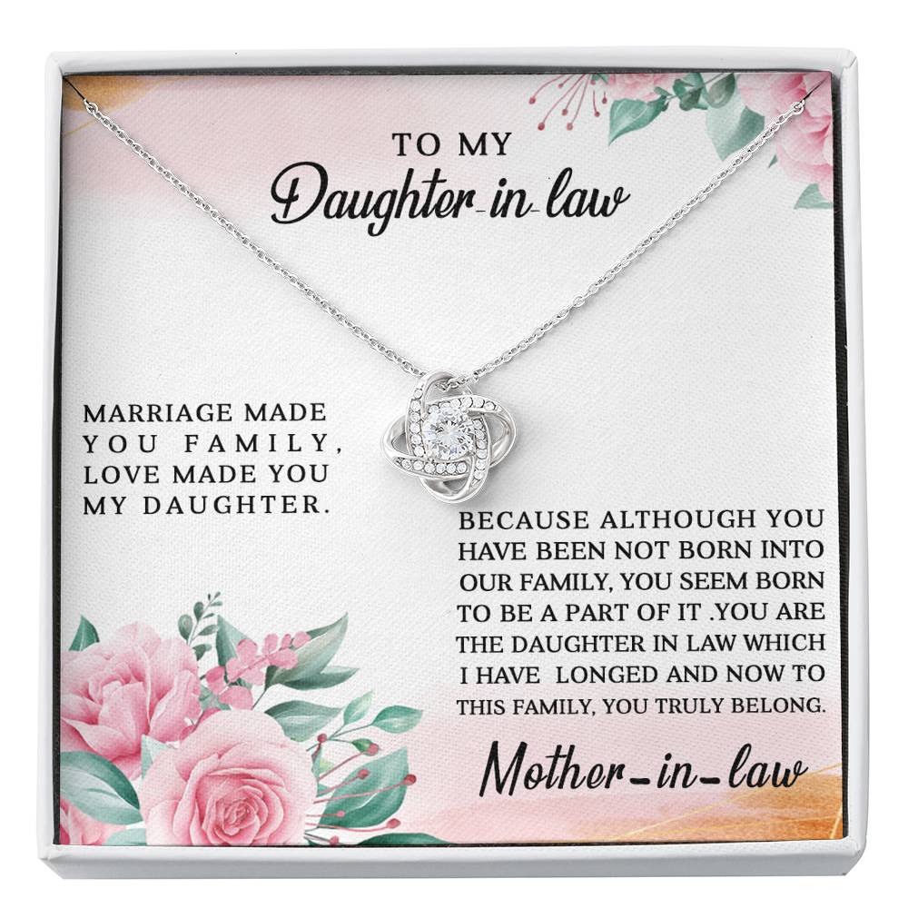 Gift for Daughter in Law – Marriage Made You Family – Teepoem Ltd