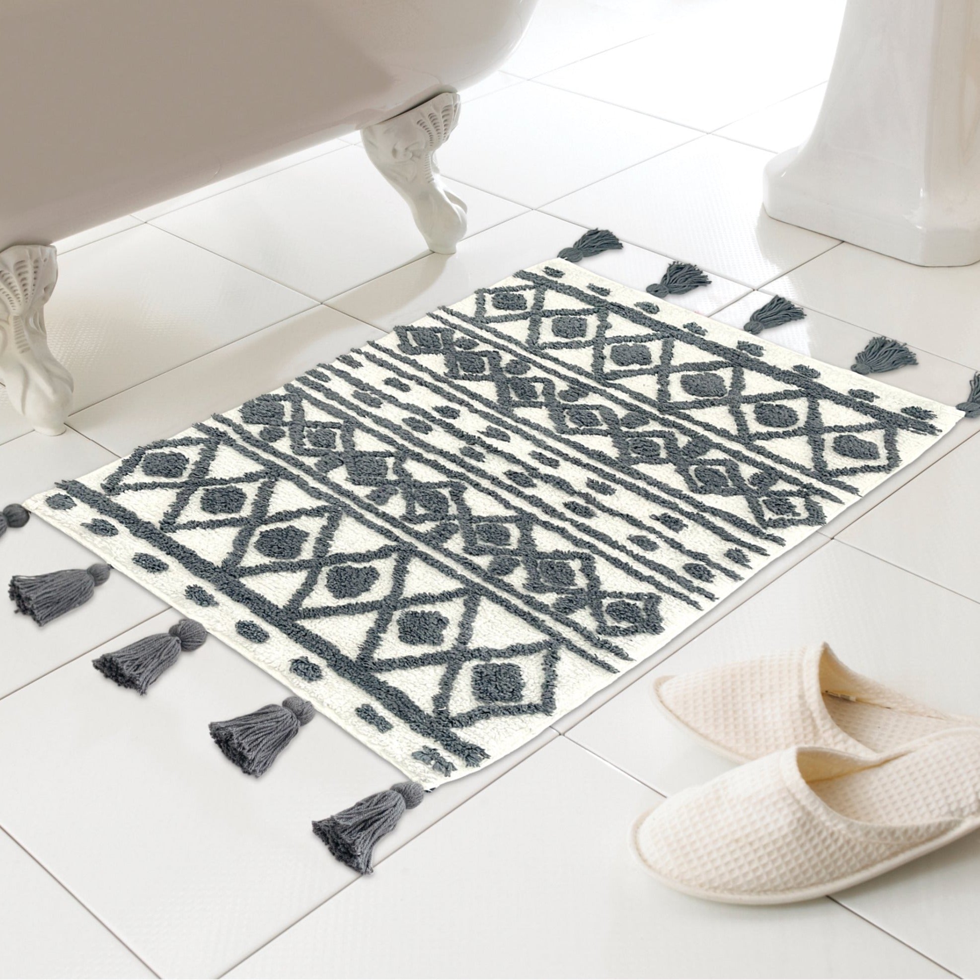 Padstow Stripe Bathmat, Super Soft & Absorbent Bath Mats – OLIVIA ROCCO