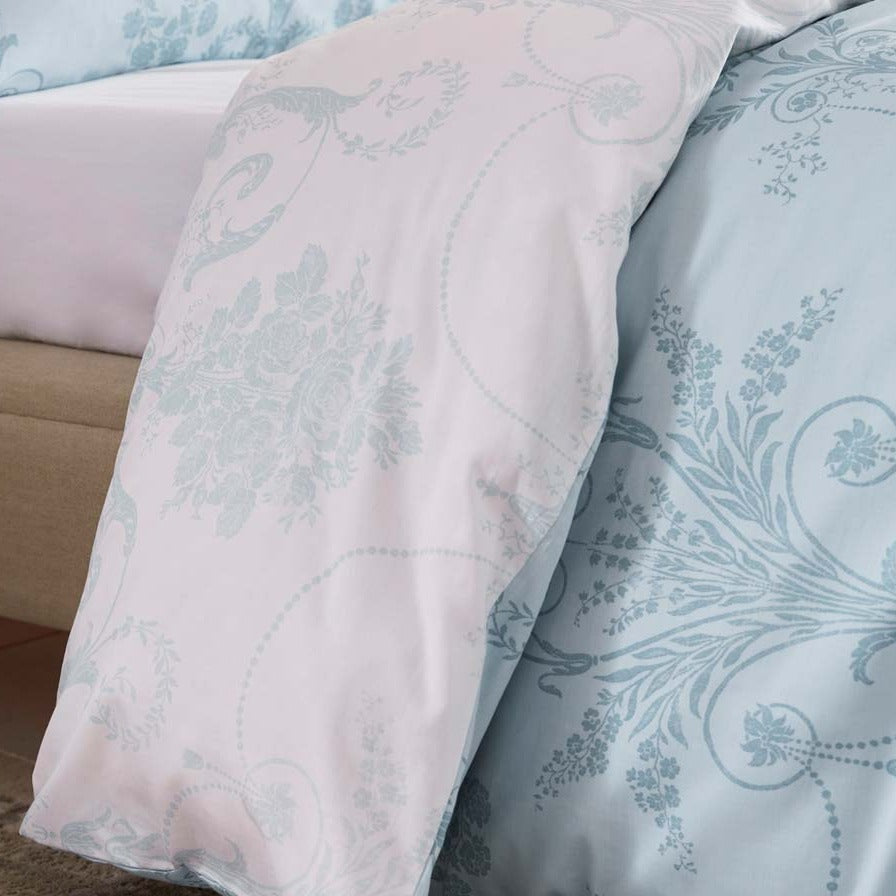 Laura Ashley Josette Duvet Cover Set - Seaspray – Williamsons Factory Shop