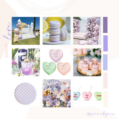 lilac and blush mood board