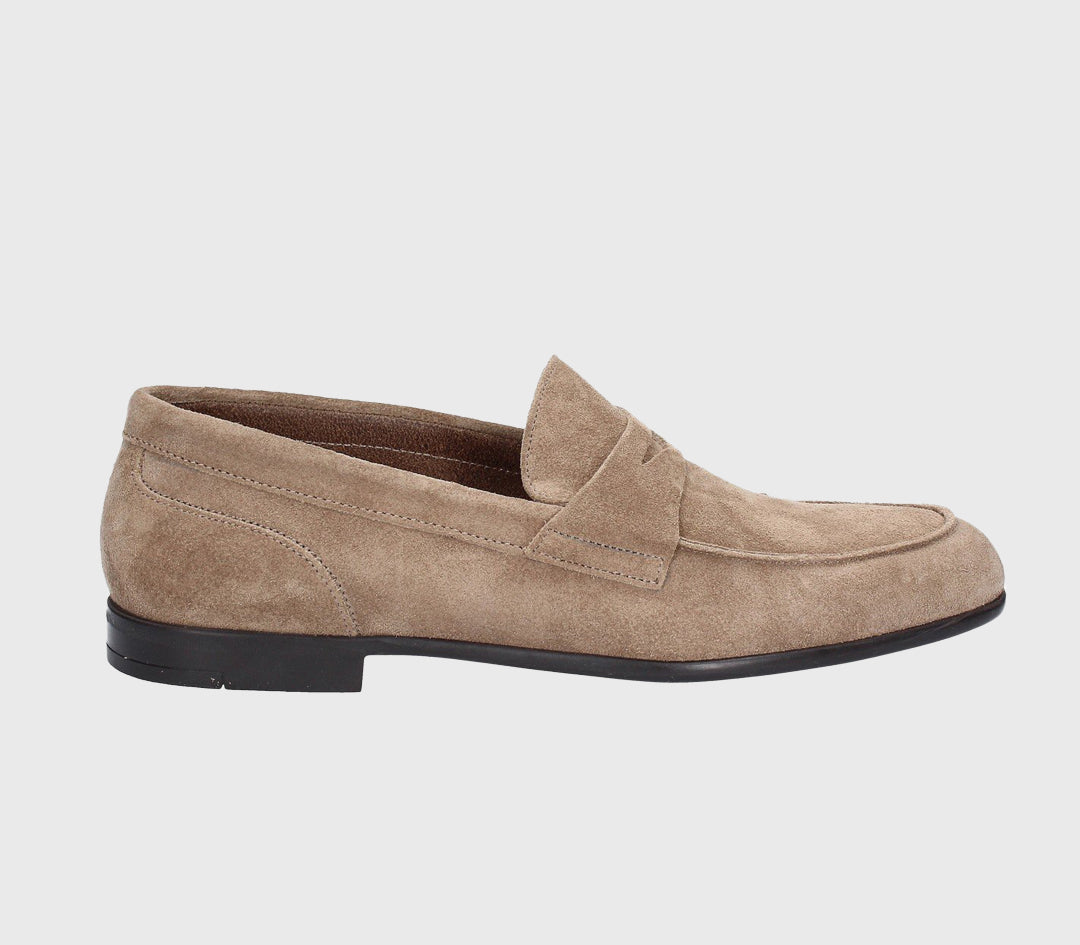 MARCO FERRETTI Suede Loafer Sand – Como-shoes